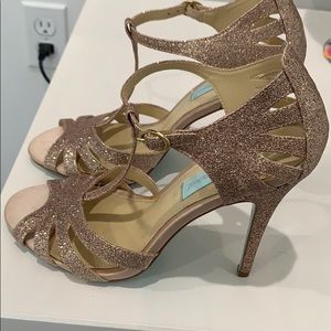 Betsey Johnson rose gold heels